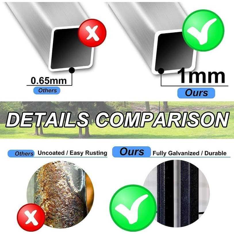 ROOMTEC Large Dog Kennel Outdoor Pet Pens Dogs Run Enclosure Animal Hutch Metal Coop Fence - Pet Supplies online store