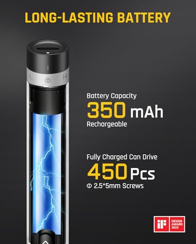 Fanttik E1 Max 3.7V Mini Electric Screwdriver, Precision Screwdriver Set, 50-in-1 Magnetic Bits, Magnetic Storage, 5/32''Hex