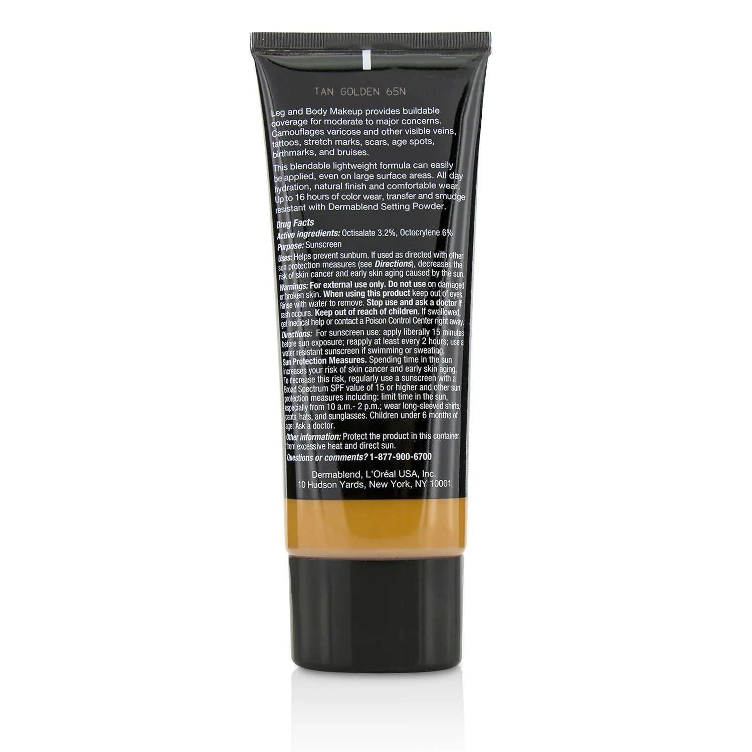 Dermablend Leg and Body Make Up Buildable Liquid Body Foundation Sunscreen Broad Spectrum SPF 25 - #Light Beige 35C 100ml/3.4oz
