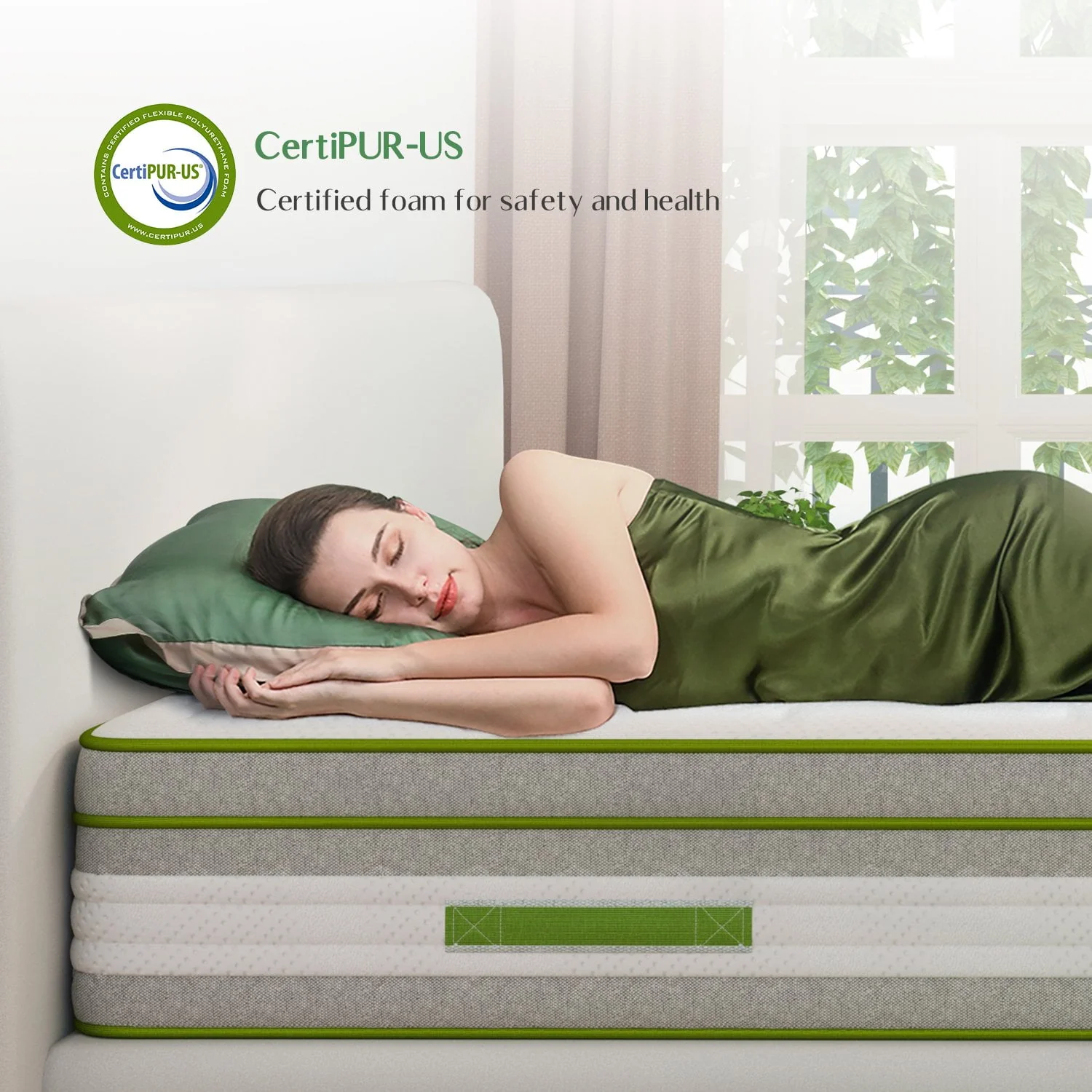 Novilla Vitality 12 Adult Gel Memory Foam Hybrid Mattress in a Box, Full Size