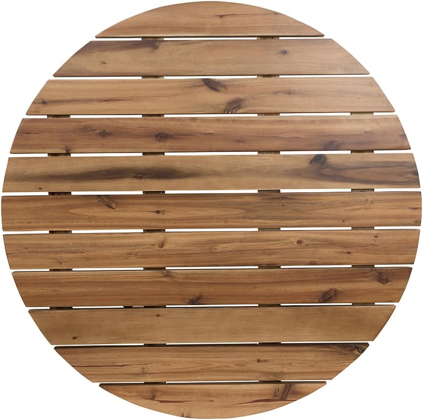 D35.6x14.6 Coffee Table, Durable Solid Acacia Wood