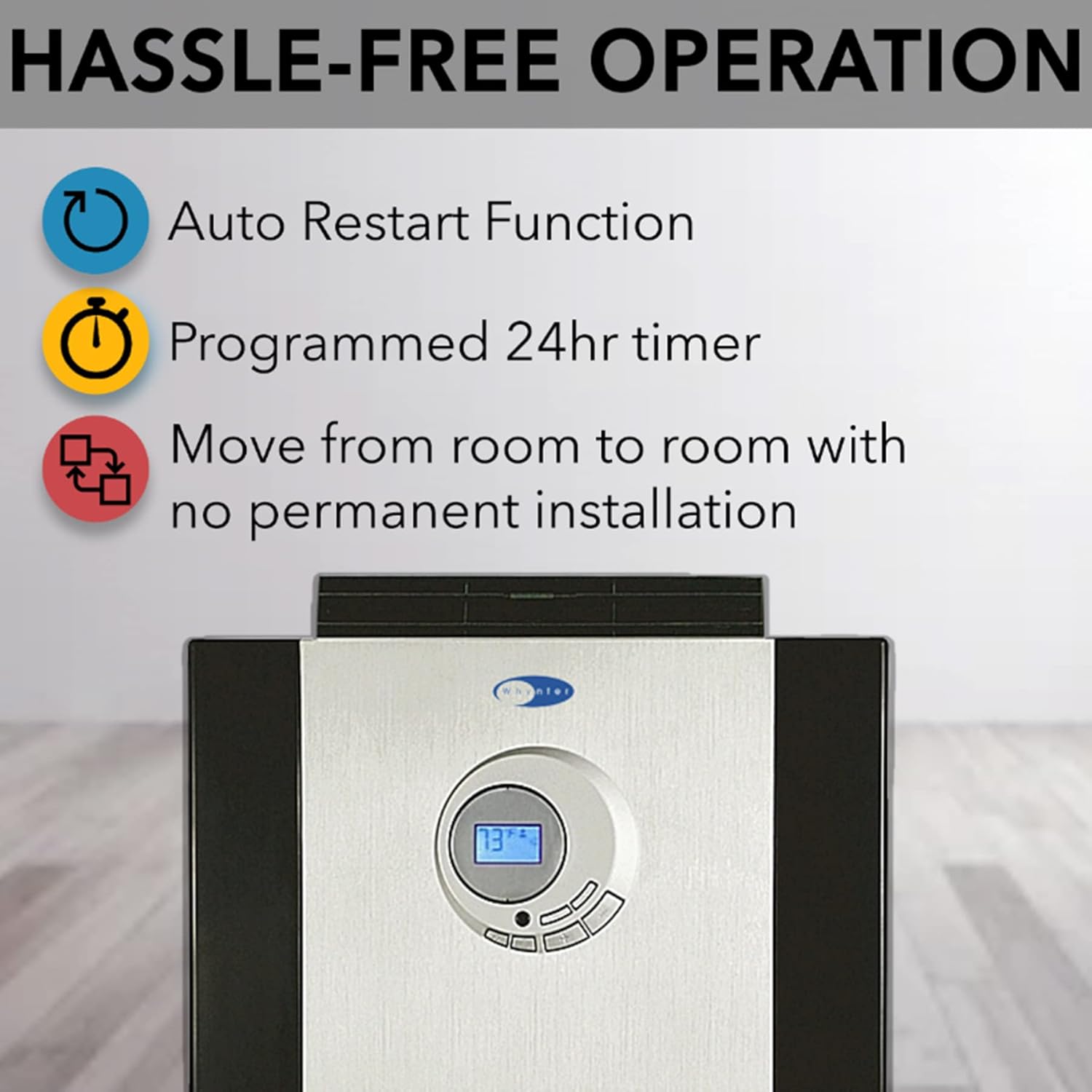 Whynter ARC-143MX 14,000 BTU (9,456.1 BTU SACC) Dual Hose Cooling Portable Air Conditioner, Dehumidifier, and Fan with 3M Filter Storage Bag