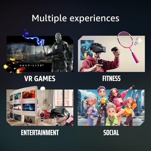 Pimax Crystal Light Prime PCVR Headset - 8K Resolution,QLED Display, Light & Comfortable,High Clarity VR for flight simulator, Compatible with MSFS