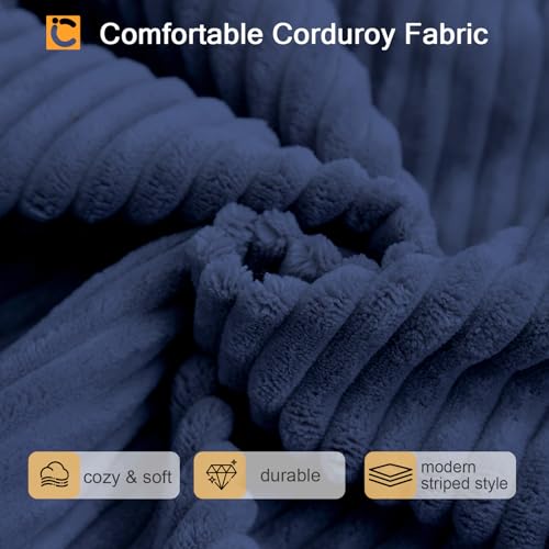 COMAX Folding Sofa Bed, Convertible Chair Bed Corduroy 3-in-1 Foldable Floor Couch with High-Density Foam, Futon Sofa Sleeper Mattress
