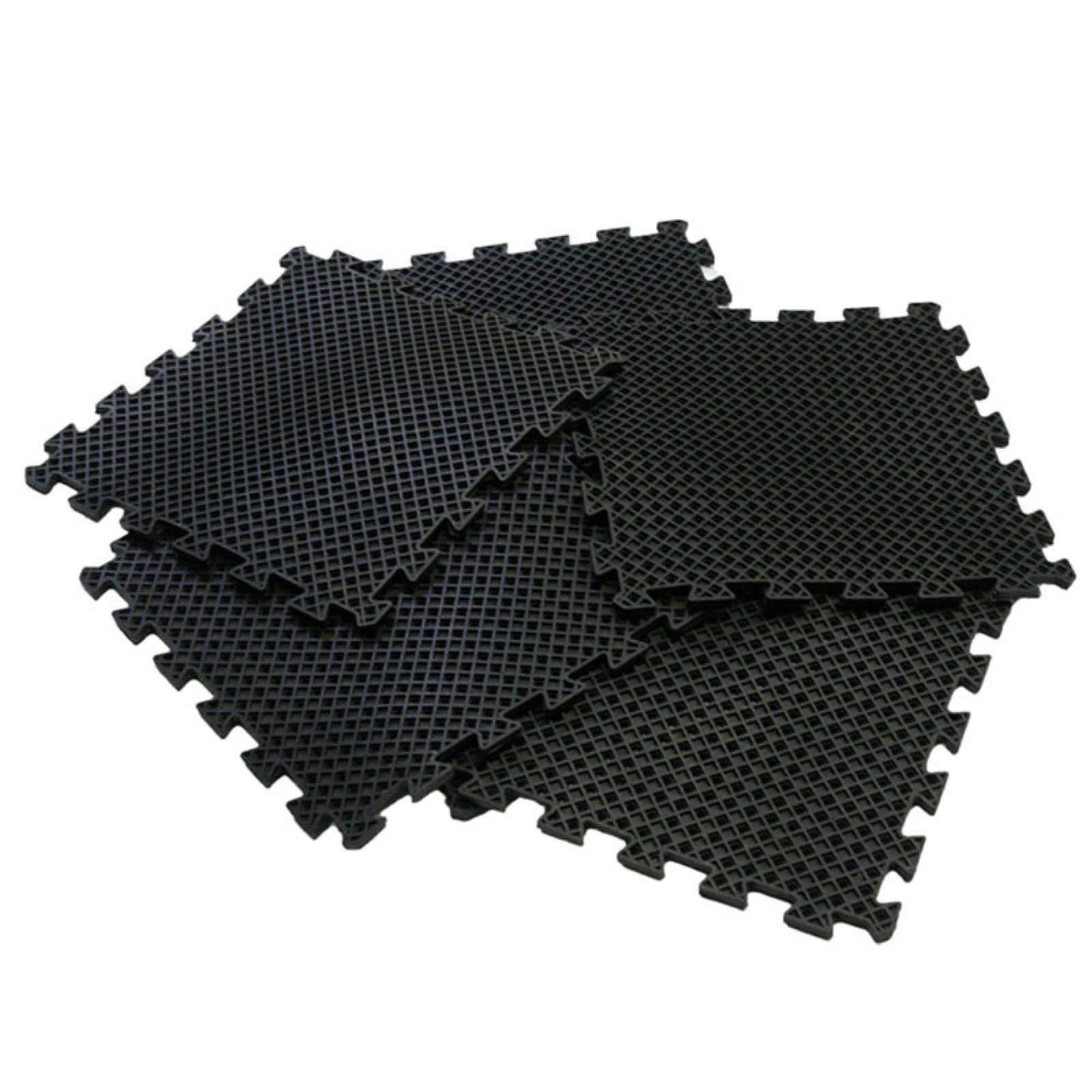 Rubber-Cal Eco-Drain Interlocking Rubber Drainage Tiles