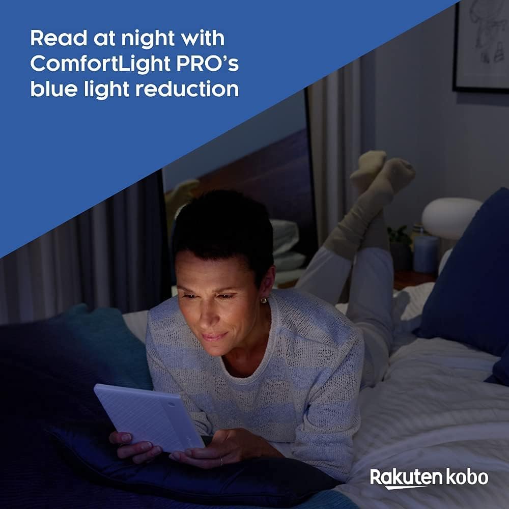 Kobo Libra 2 | eReader | 7” Glare Free Touchscreen | Waterproof | Adjustable Brightness and Color Temperature | Blue Light Reduction | eBooks | WiFi