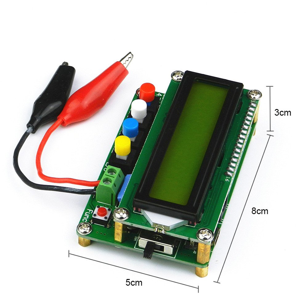 High Precision Inductance Meter Inductance Capacitance L/C Meter Digital Capacitor Meter LCD Capacitance Meter Tester Mini USB Interface with USB