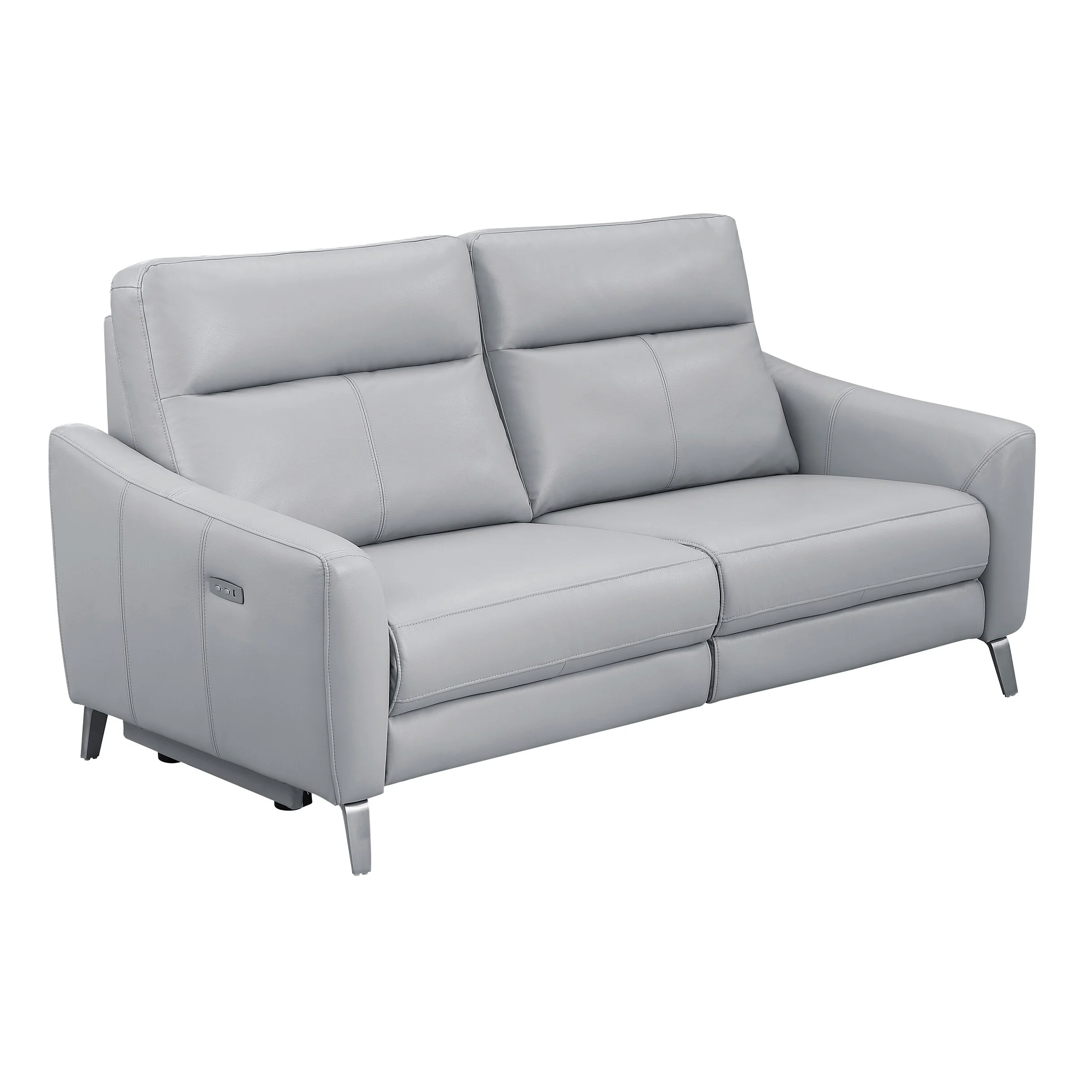 Boyd 3-piece Power Reclining Living Room Set Blue/Silver