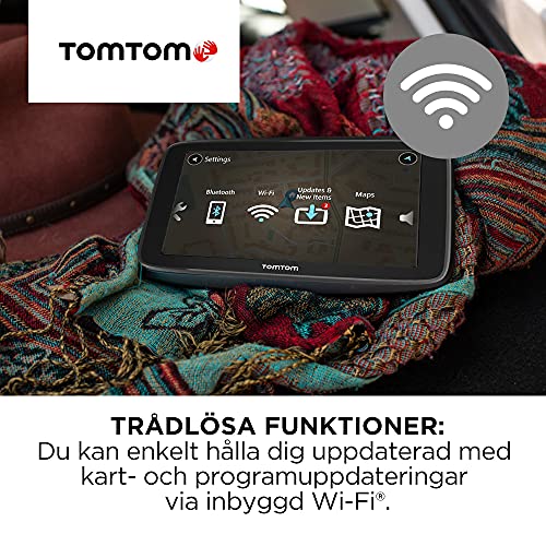 TomTom Car Sat Nav GO Classic, 6 Inch, with Traffic Congestion and Speed Cam Alert Trial Thanks to TomTom Traffic, EU Maps, Updates via WiFi