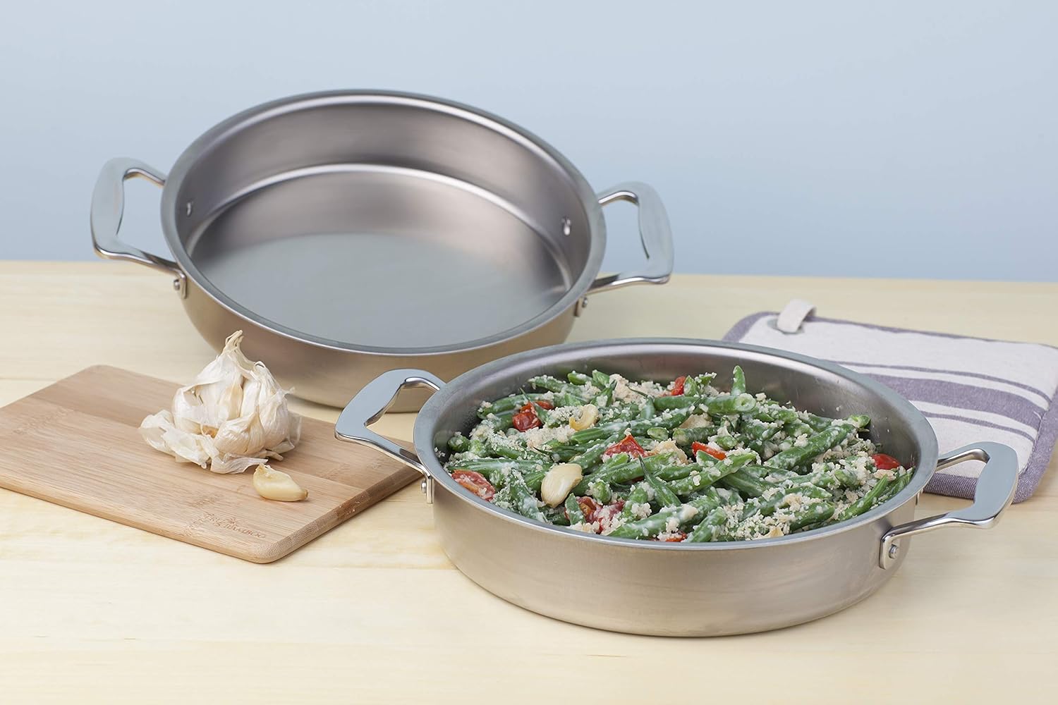 360 Stainless Steel Cake Pan (9 Round), Handcrafted in the USA, 5 Ply, Stainless Steel Bakeware, Professional Grade, Baking Pan