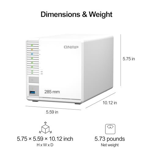 QNAP TS-464-8G-US 4 Bay High-Performance Desktop NAS with Intel Celeron Quad-core Processor