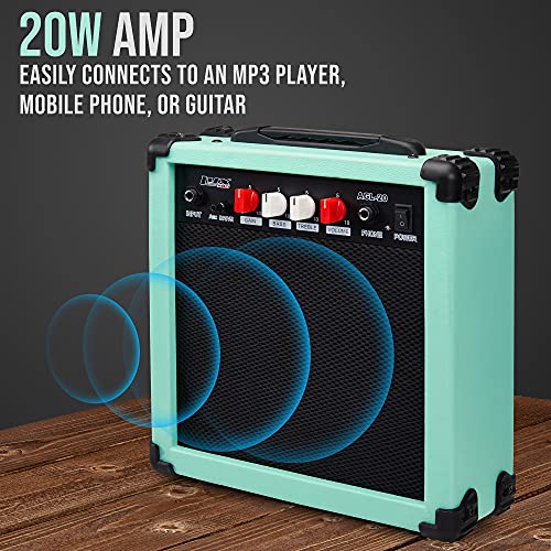 LyxPro Electric Guitar 39" inch Complete Beginner Starter kit Full Size with 20w Amp, Package Includes All Accessories, Digital Tuner, Strings, Picks