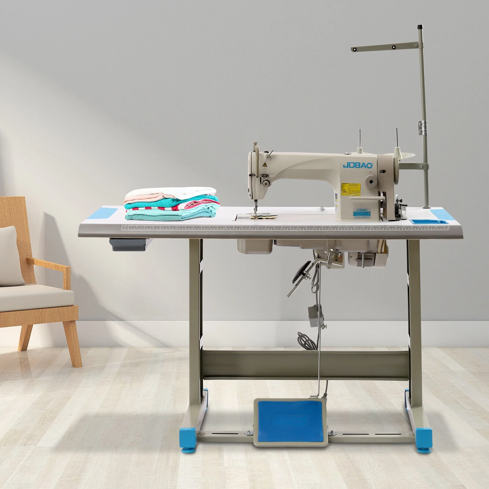 TFCFL 550W Industrial Strength Sewing Machine Heavy Duty Upholstery + Leather