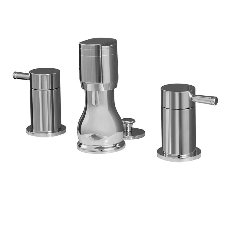 Serin Two-Handle Bidet Faucet with Speed-Connect Pop-Up Drain