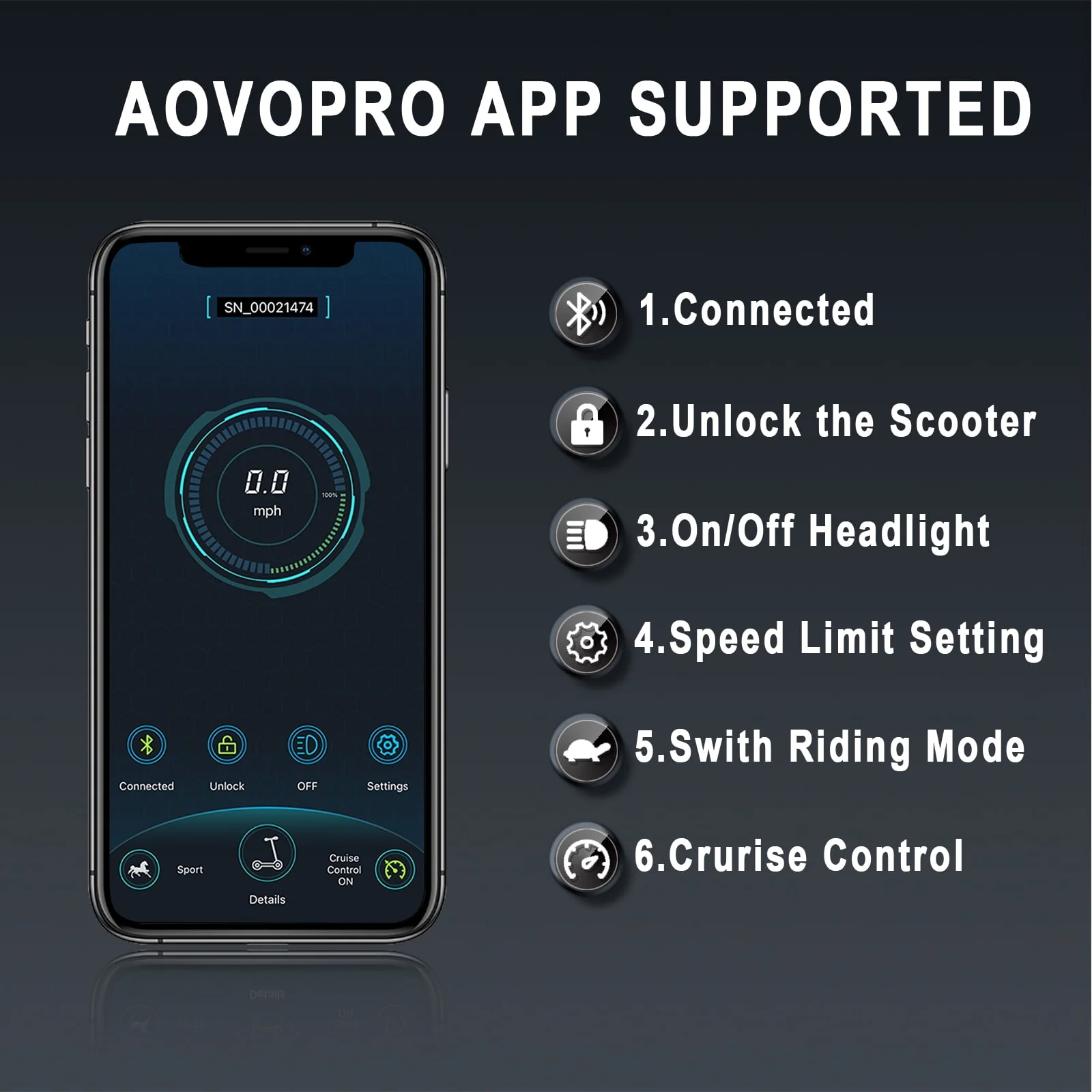 AOVOPRO ES80 350W 8.5' Foldable Electric Scooter for Adults and Child, 21 Miles Range