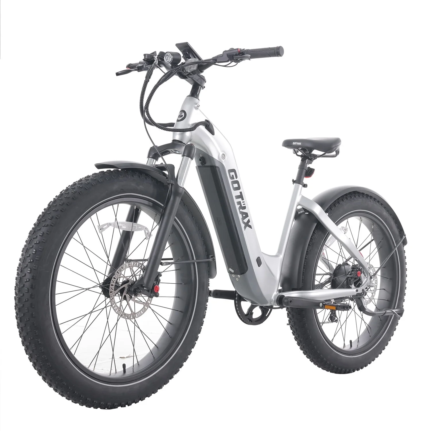 GOTRAX Tundra Electric Bike for Adults, 750W 48V 26 x 4 Fat Tire Adult Dirt Electric Bicycle, 20MPH All Terrain Electric Mountain Bike, Step over