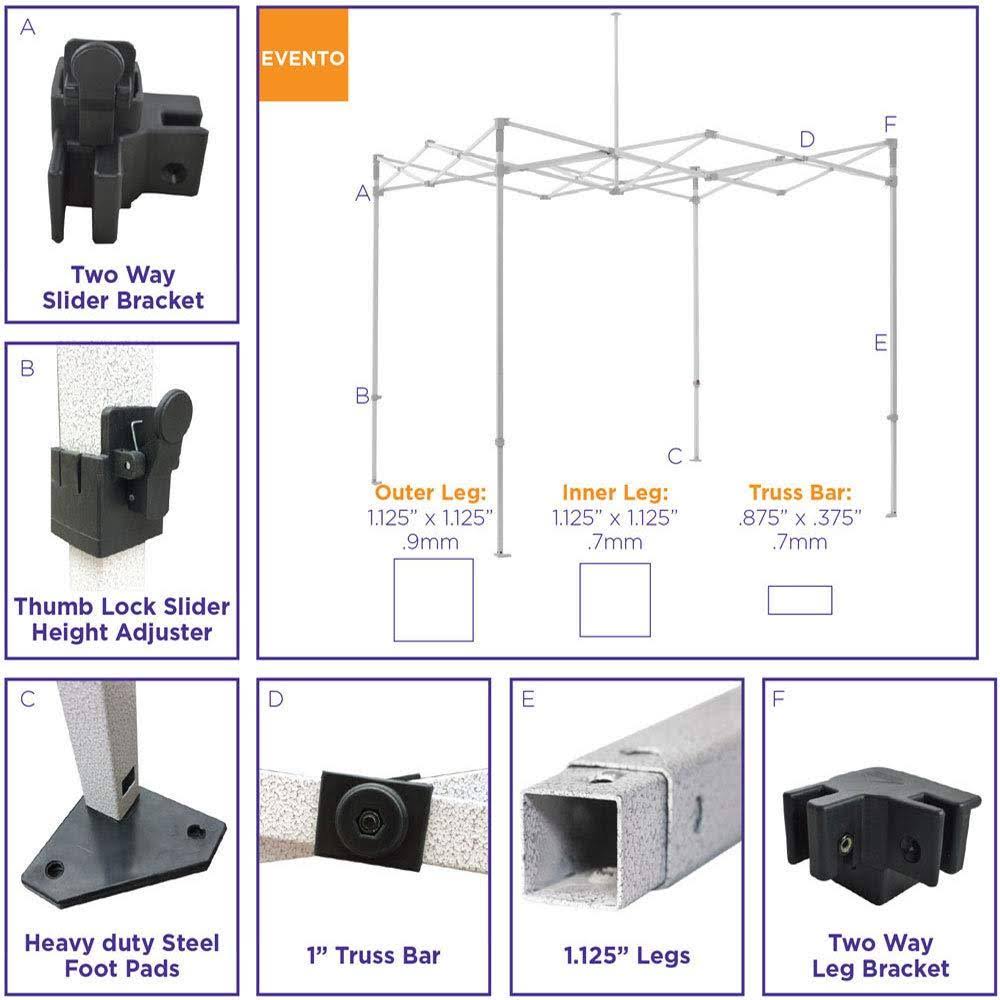 Impact Canopy 10& x 10& Instant Pop-Up Canopy - White