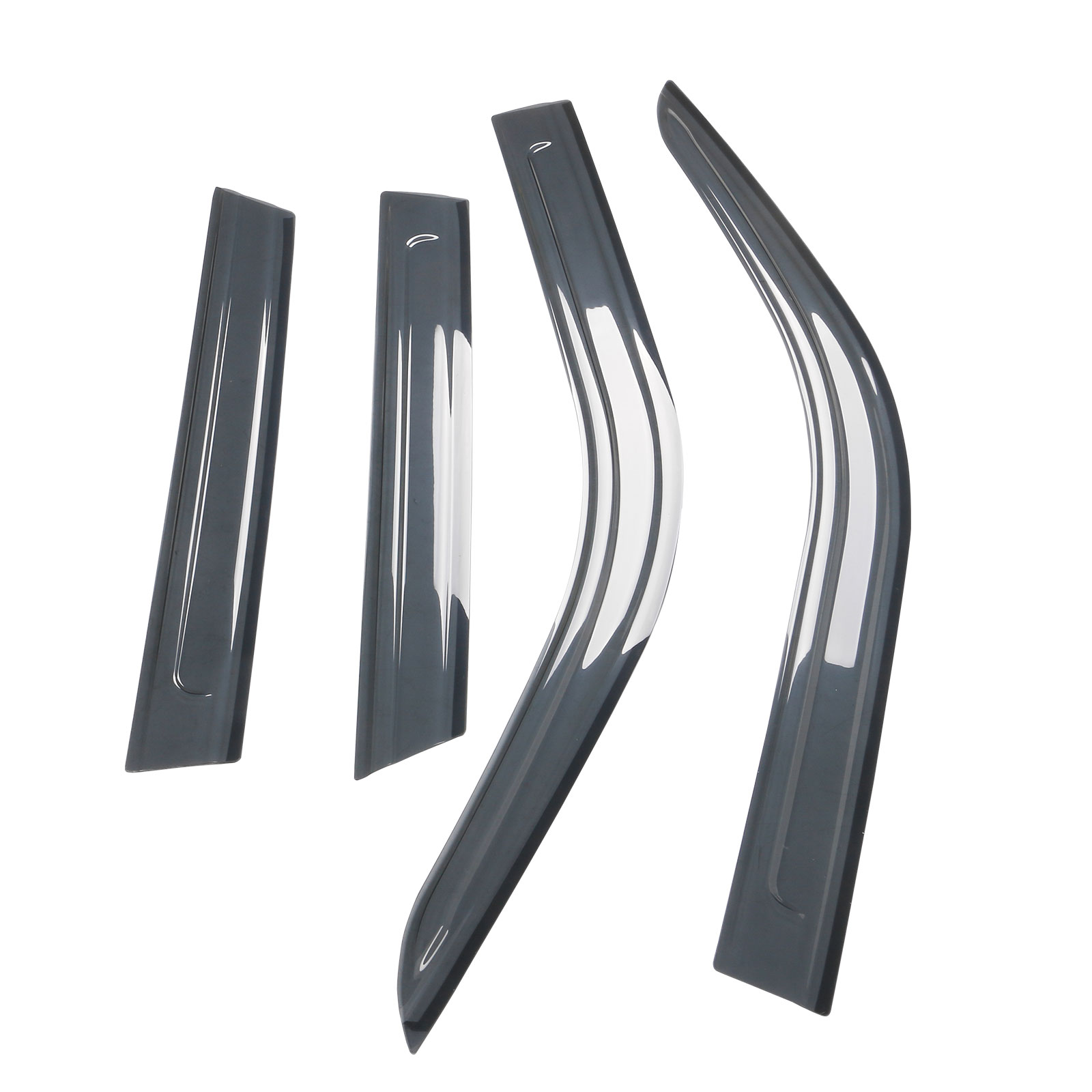 Ikon Motorsports Window Visors Compatible With 2021-2024 Ford Bronco Sport, Factory Style Sun Rain Guard Acrylic Black Vent Shade Deflector 4PCS