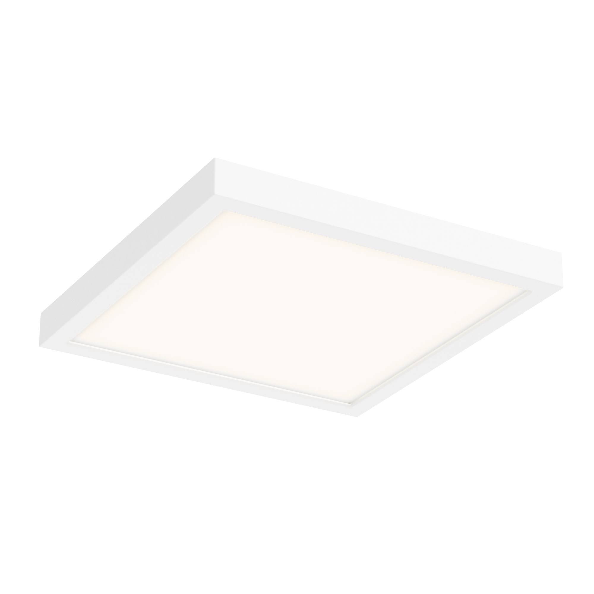 DALS Lighting 10x22 LED Square Flush Mount, Satin Nickel - CFLEDSQ10-SN