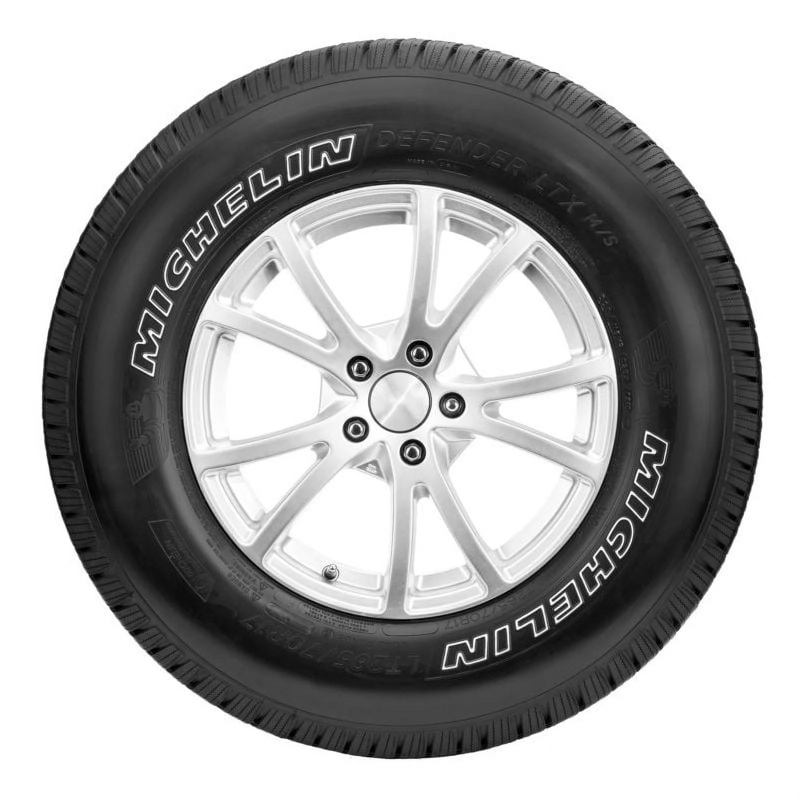 Set of 4 Michelin Defender LTX M/S 265/70R16 112T All Season RWL Tire 70000 Mi Warranty MH10103 / 265/70/16 / 2657016 Fits: 2015 Toyota Tacoma TRD