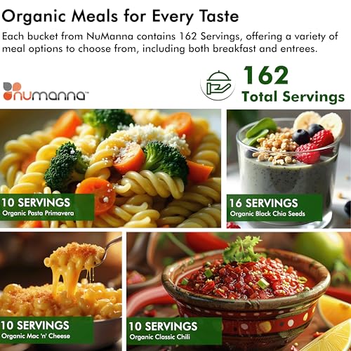 Numanna Organic Family Pack Bucket 162 Servings | USDA Organic