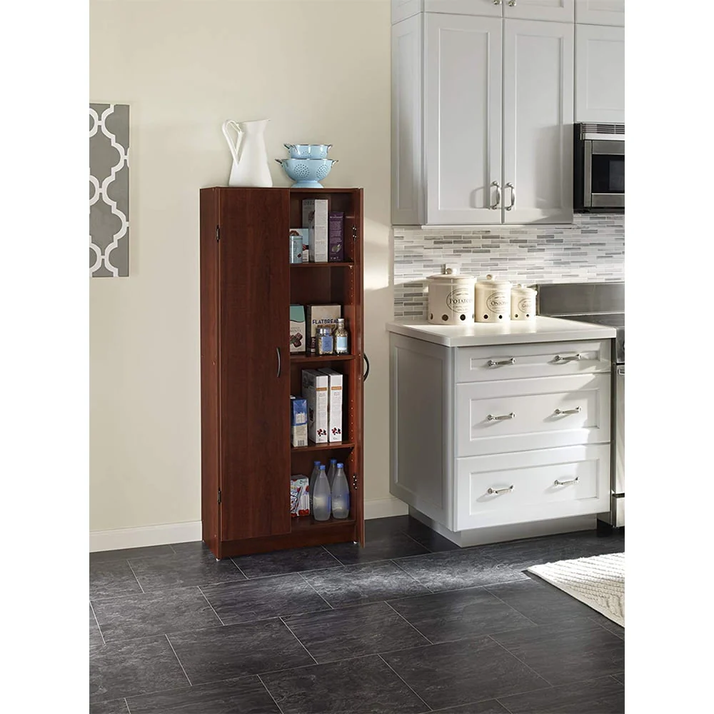 ClosetMaid 12.5 x 24 x 59.5 Inch Adjustable 4 Shelf Pantry Cabinet, White