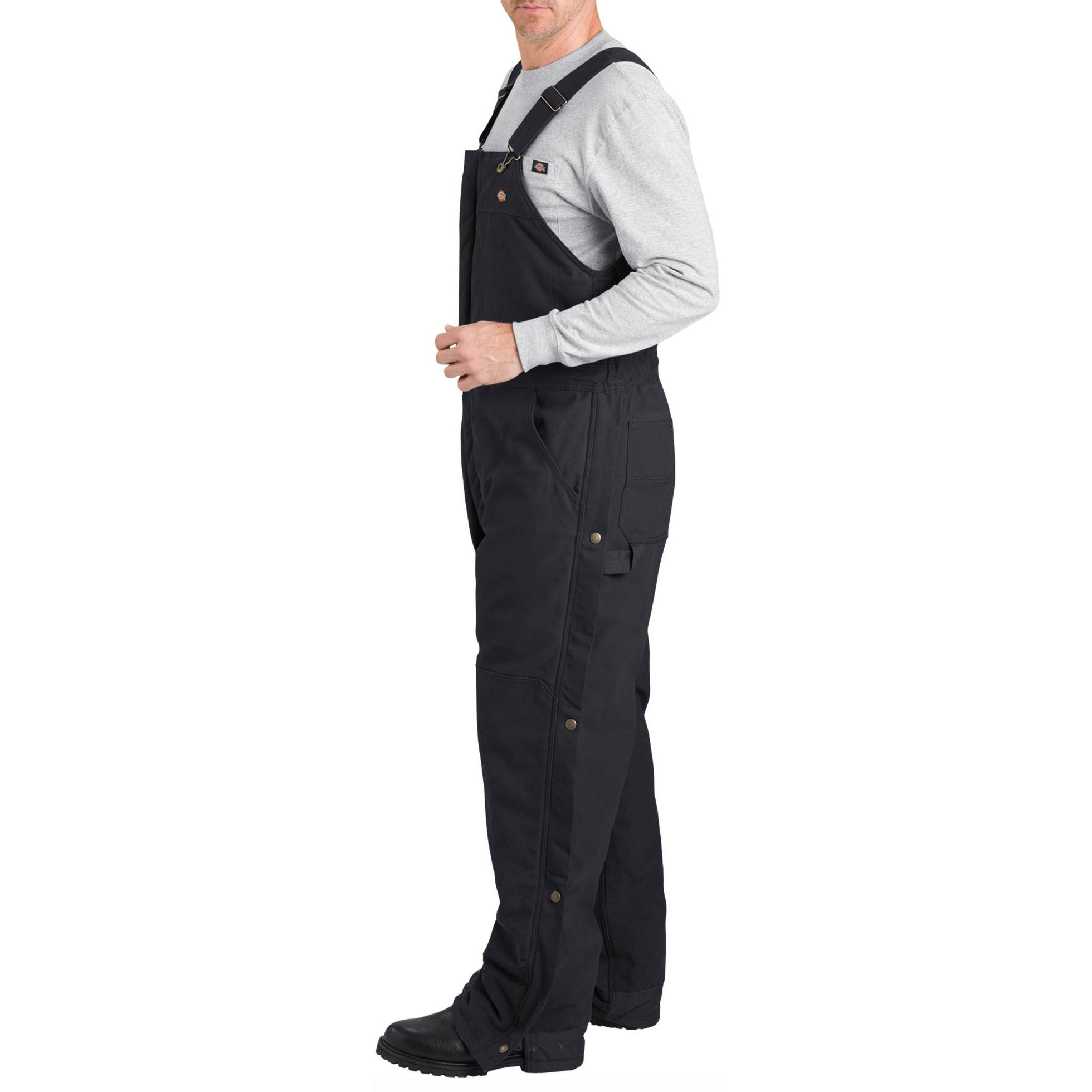 Dickies Sanded Duck Insulated Bib Overall - Black