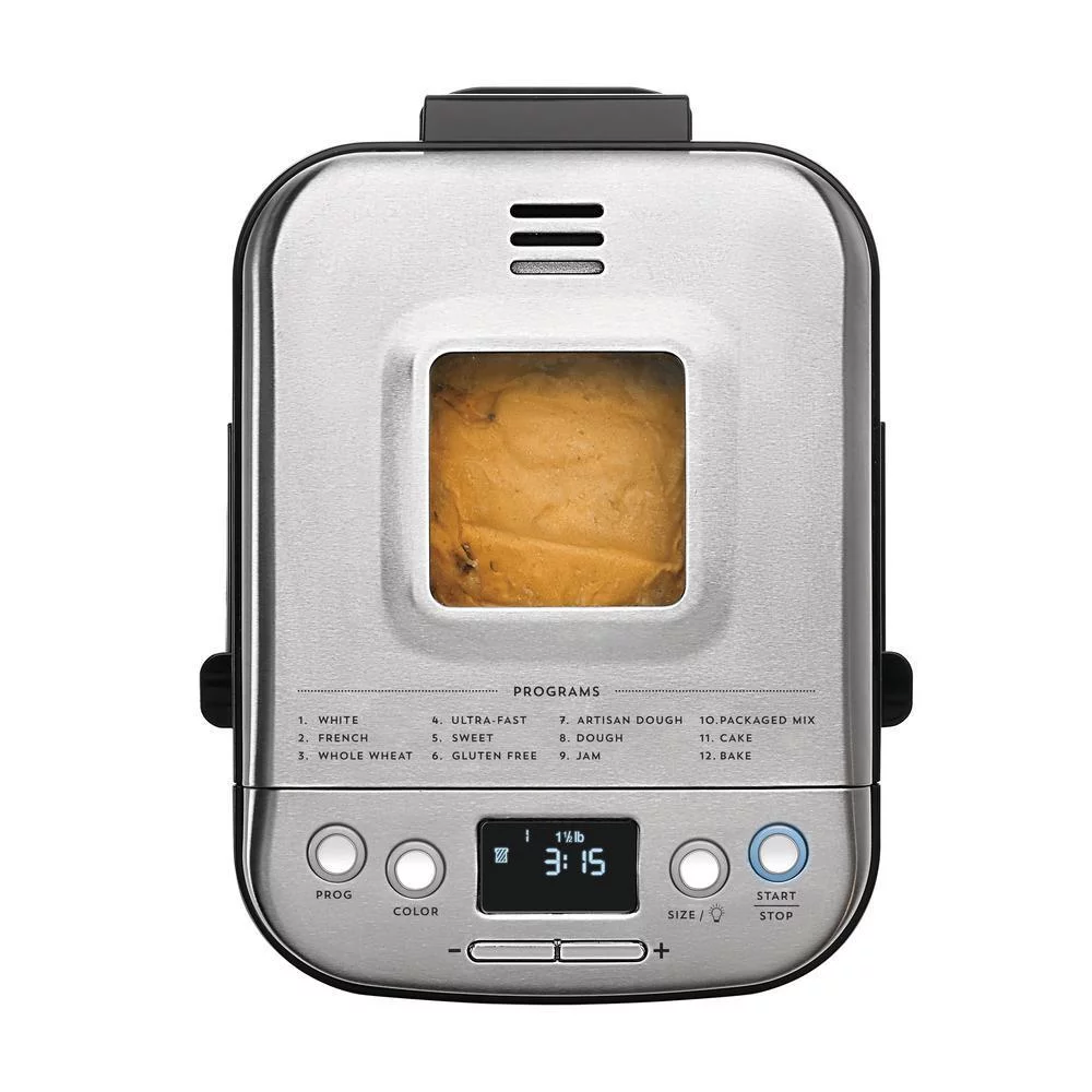 Cuisinart CBK-110 Compact Automatic Bread Maker (Silver) with Knife and Board