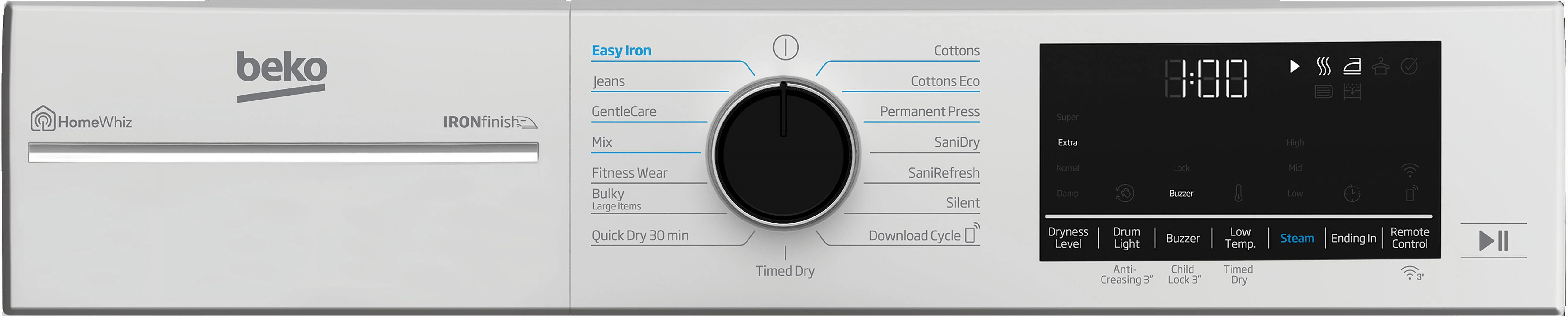 BEKO HPD24414W  FRONT LOAD ELECTRIC DRYER White
