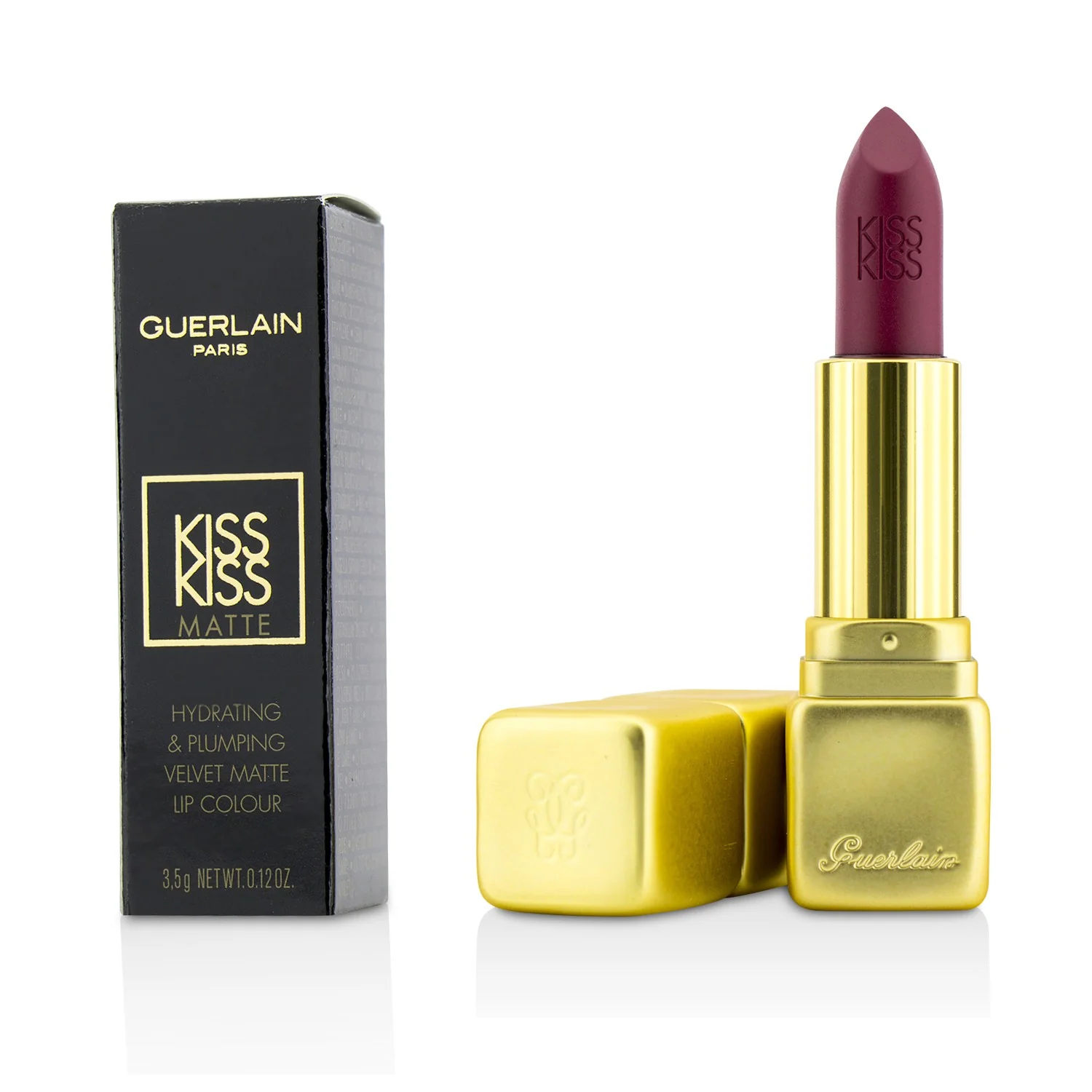 Guerlain KissKiss Matte Hydrating Matte Lip Colour - # M376 Daring Pink  3.5g/0.12oz