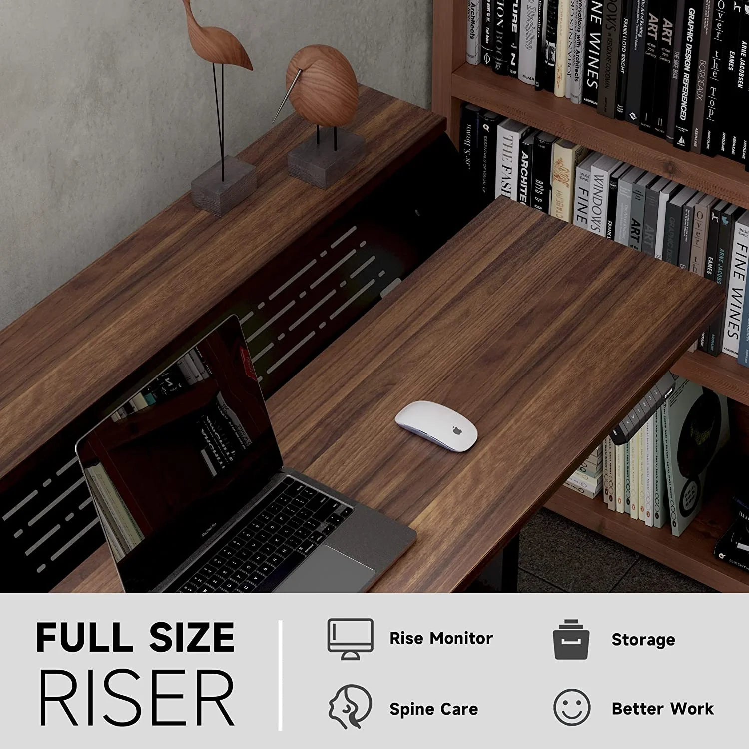 Popular Standing Desk 55x24 Inches Electric Height Adjustable Stand up Desk 2 Tier Sit Stand Home Office Desk Memory Computer Standing Table