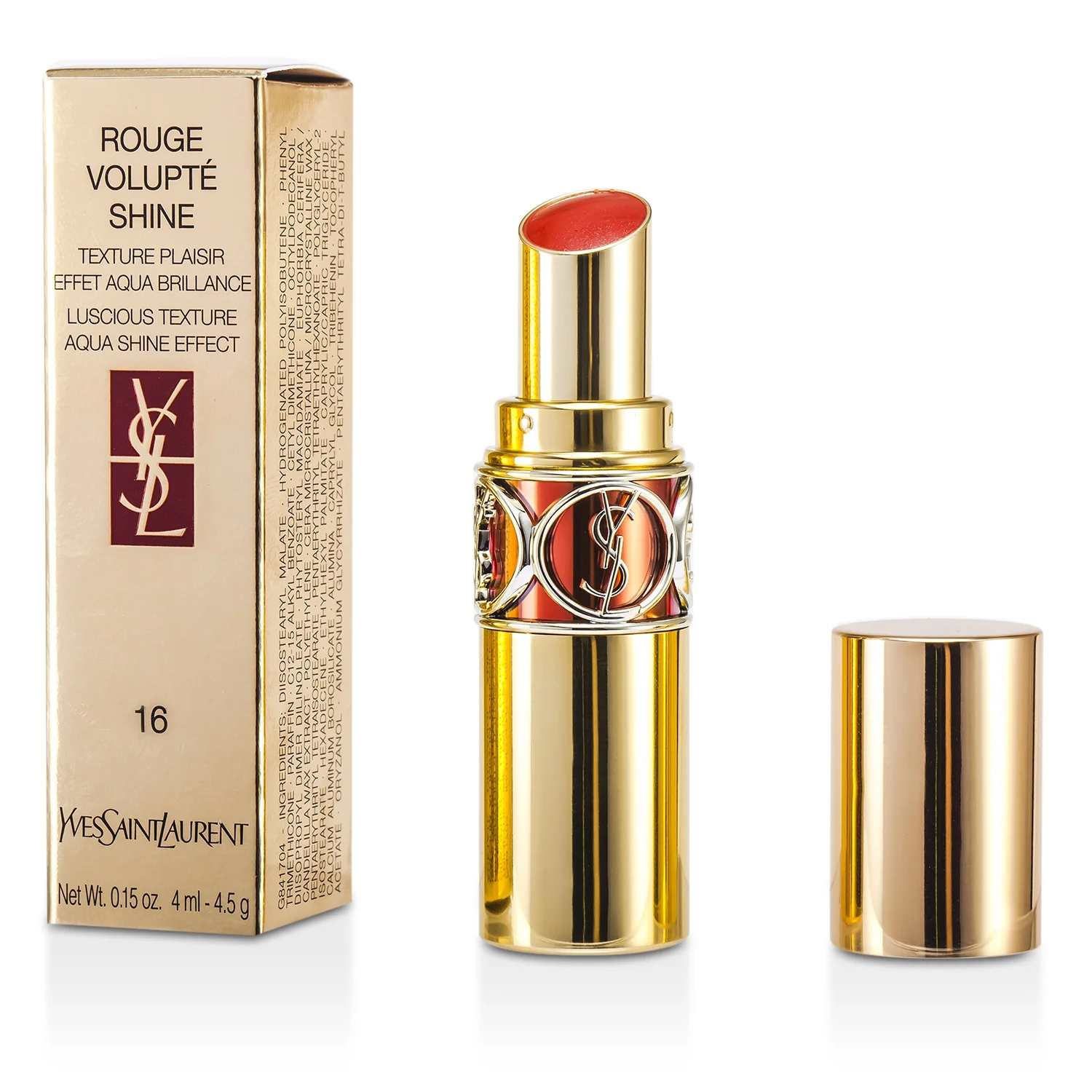 Yves Saint Laurent Rouge Volupte Shine - # 129 Carmine Retro 3.2g/0.11oz