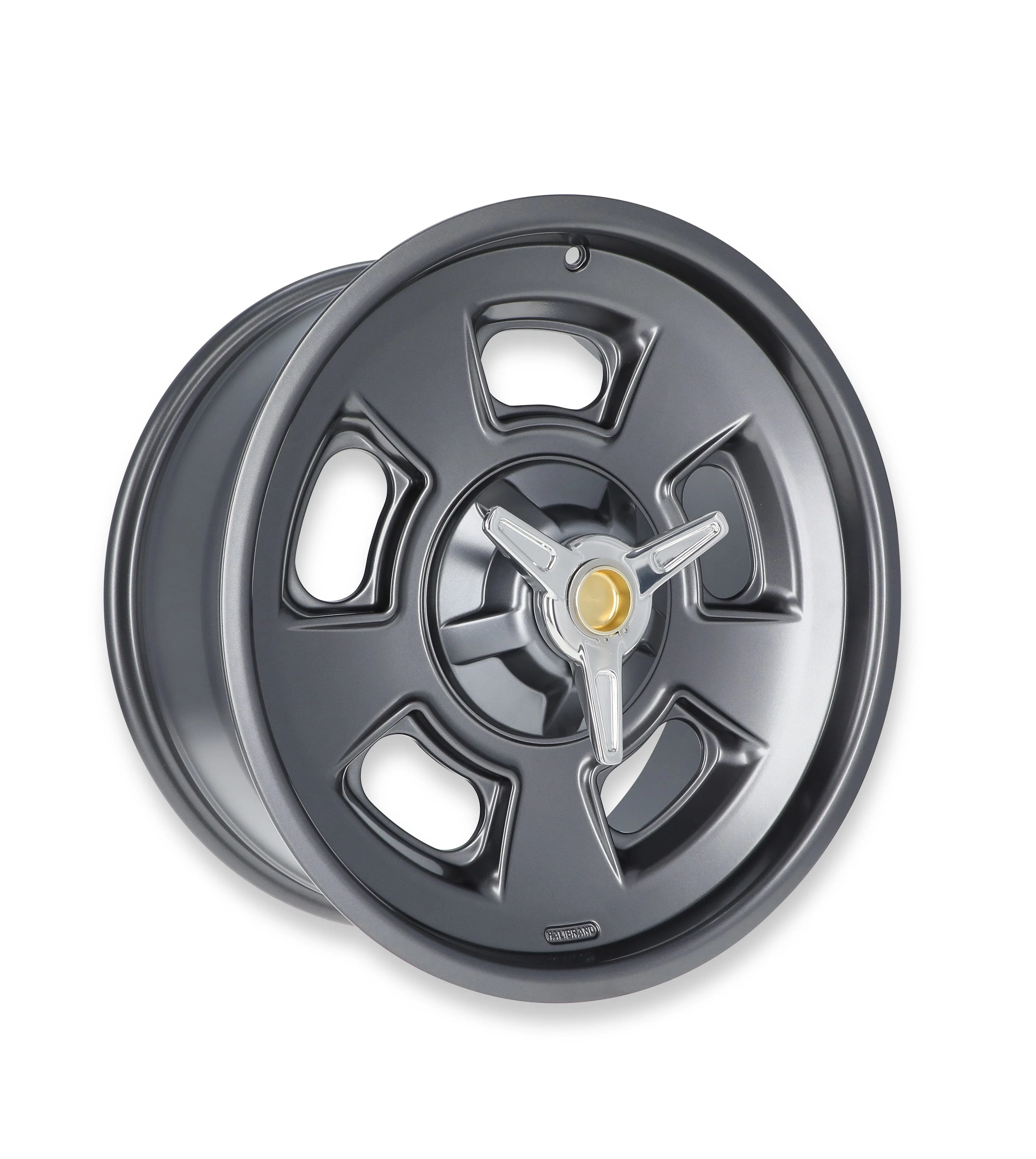 Halibrand HB007-021 Sprint Wheel w Spinner 19x8.5 5.25 bs Anthracite Semi Gloss