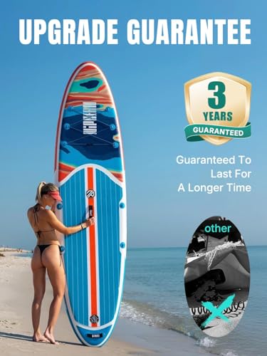 Niphean Inflatable Stand Up Paddle Board with SUP Accessories, Anti-Slip EVA Deck
