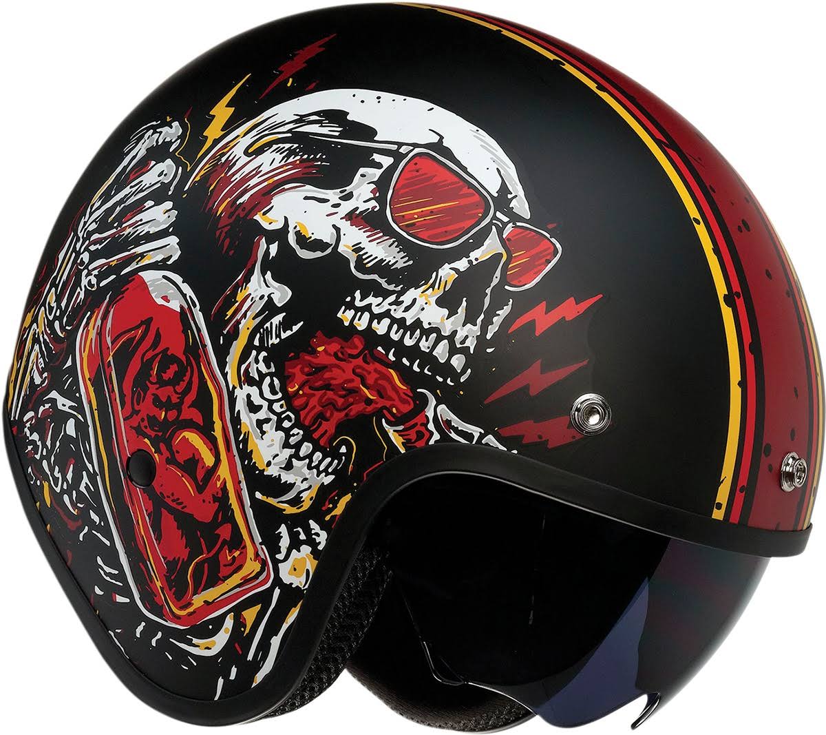 Z1R Saturn Helmet - Devil Made Me - Black/Red - Large
