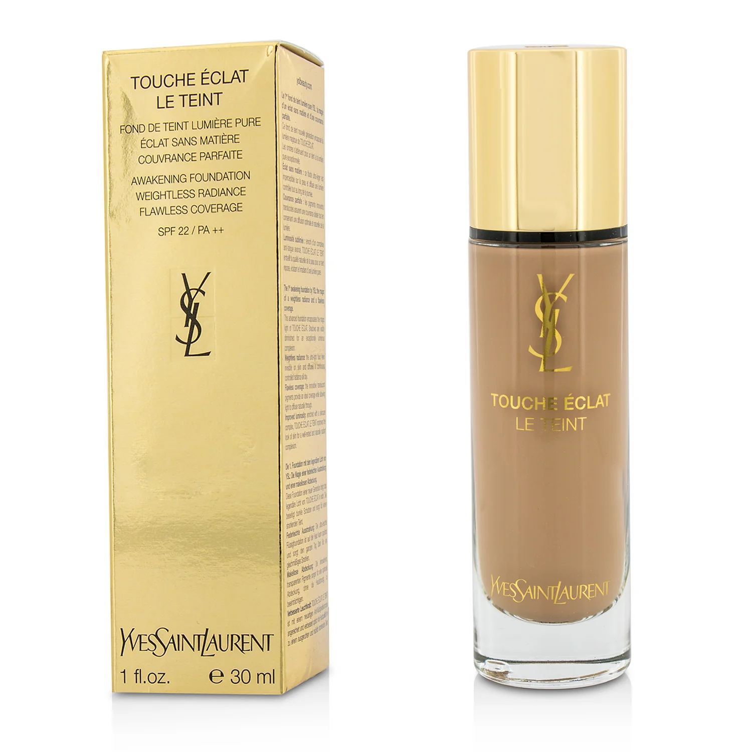 Yves Saint Laurent Touche Eclat Le Teint Awakening Foundation SPF22 - #BR45 Cool Bisque  30ml/1oz