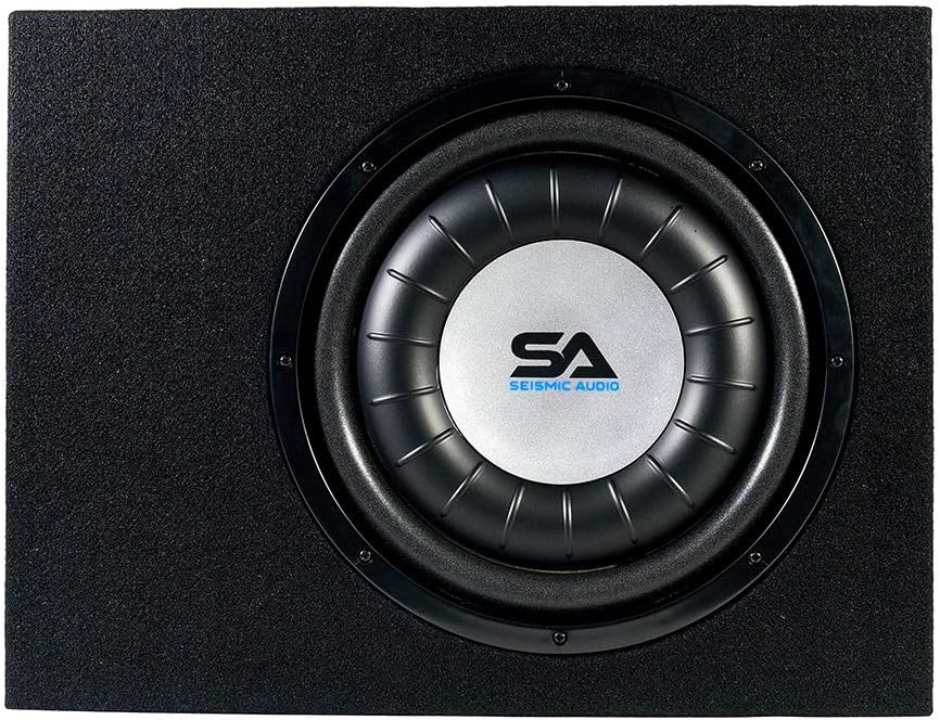Seismic Audio - SA-SCE08-8 Inch 400 Watt Slim Shallow Mount Car Truck Audio Subwoofer Enclosure