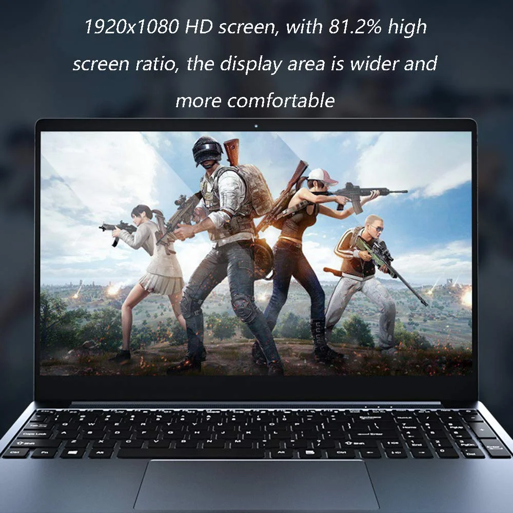 Household items 15.6-inch Laptop, high-end Gaming Computer, Thin and Light Portable Laptop, 4000mAh high-Capacity Computer, Suitable for Students
