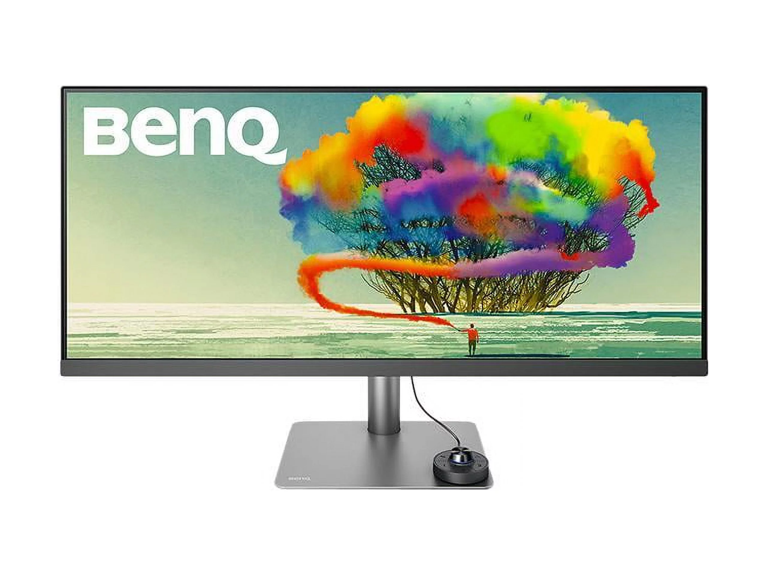 BenQ DesignVue PD3420Q 34" UWQHD 3440 x 1440 2K 60Hz 2xHDMI DisplayPort Built-in Speakers USB 3.1 Hub HDR 400 Zero-Flicker Low Blue Light Anti-Glare