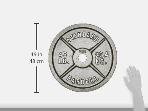 Cap Barbell 35 lb Gray Olympic Plate