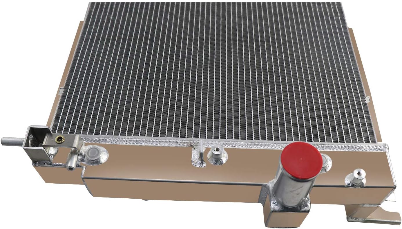 CoolingSnow 4 Row Radiator for Dodge Durango Dakota 3.7L 3.9L 5.2L 5.9L 2000-2004