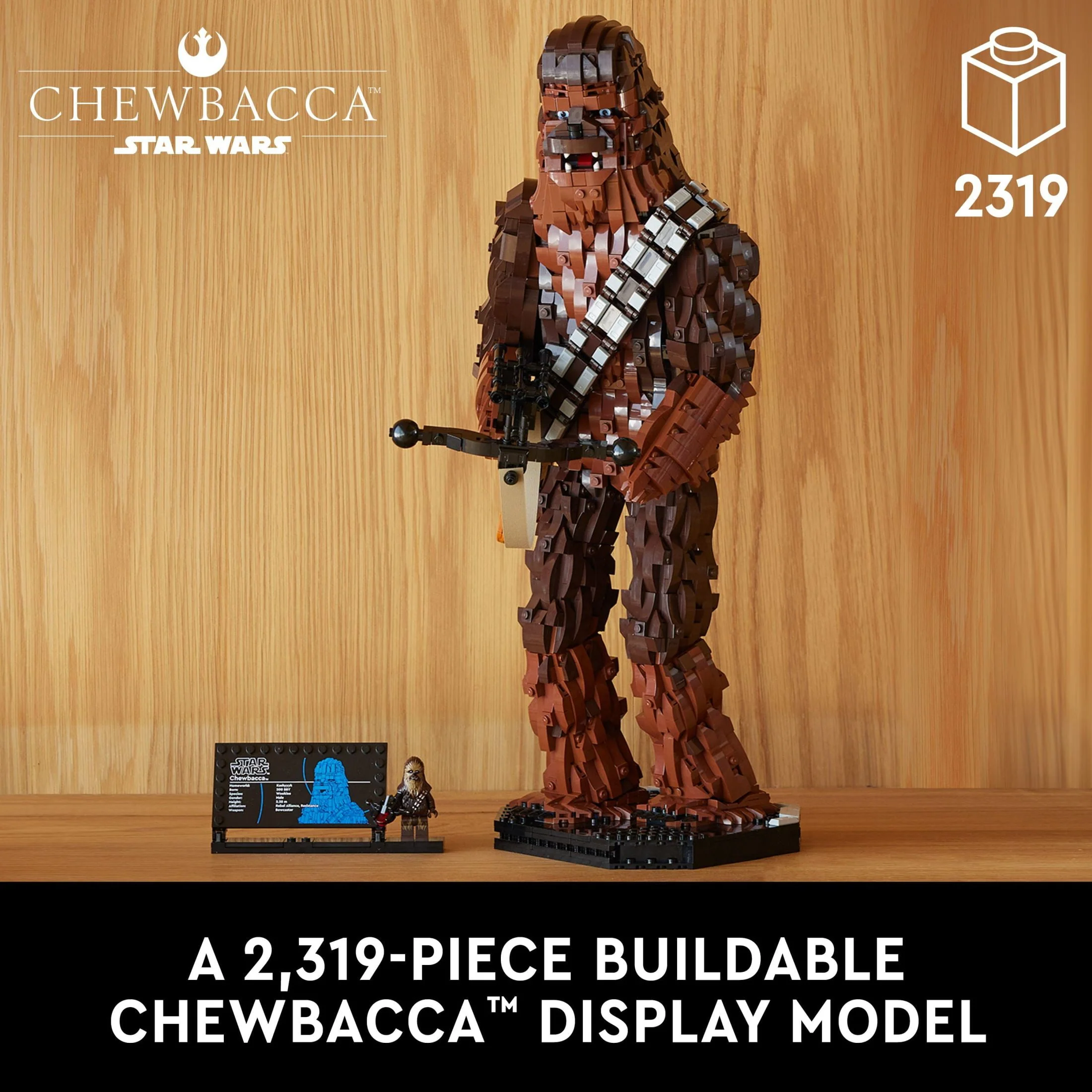 LEGO Star Wars Chewbacca, Buildable May the 4th Collectibles for Adults, Build and Display Chewbacca Collectible, Fun Star Wars Fan Gift for Teens