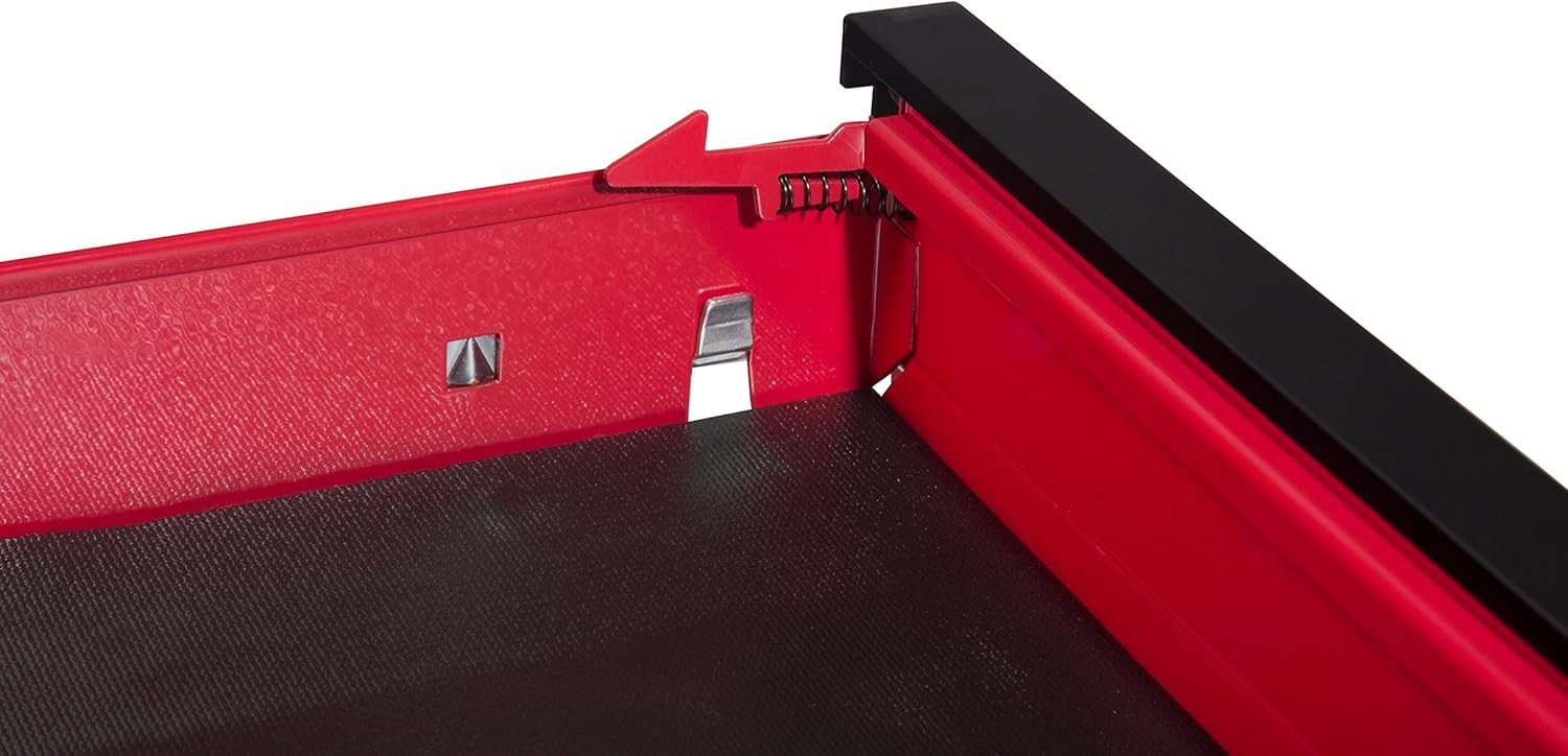 Sunex 8035XT 3 Drawer Service Cart with Sliding Top- Red