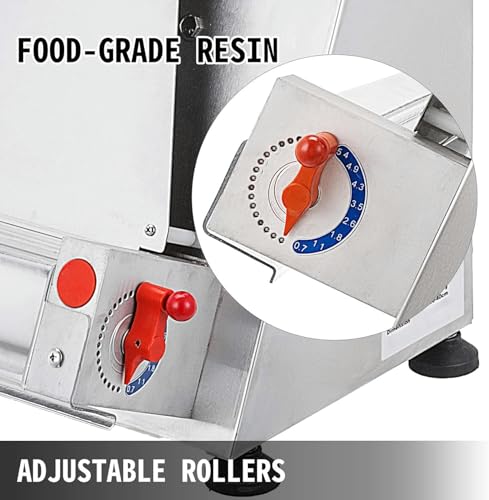 Wzglod Commercial Pizza Dough Roller Sheeter, 30/40cm Automatic Dough Press Machine