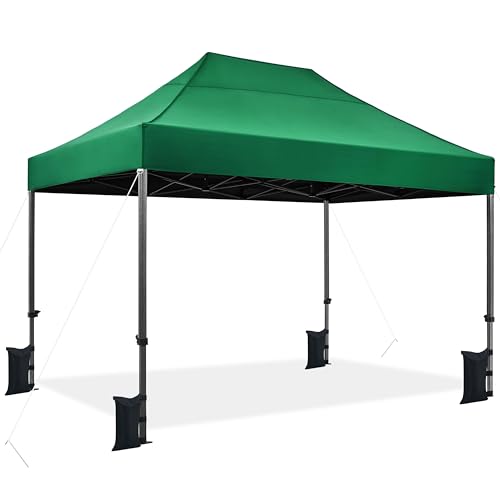Yaheetech Heavy Duty Pop Up Canopy Tent, 10x20 Commercial Instant Shelter Tent for Wedding, Parties, Adjustable Outdoor Canopy with Wheeled Carry Bag