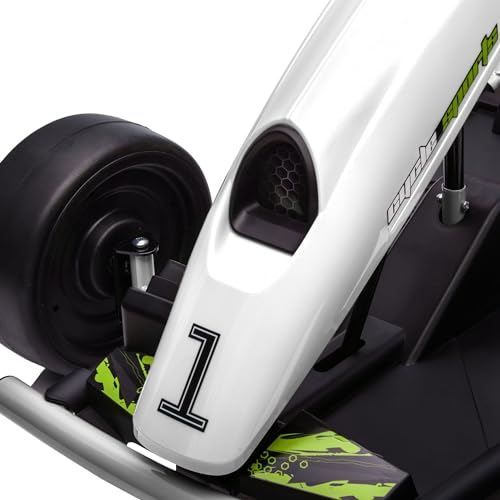 Aosom 24V 8.1 MPH Electric Go Kart, Drifting Car Battery Powered Ride on Toy Outdoor with Slow Start, Music, Horn Honking and Safety Belt