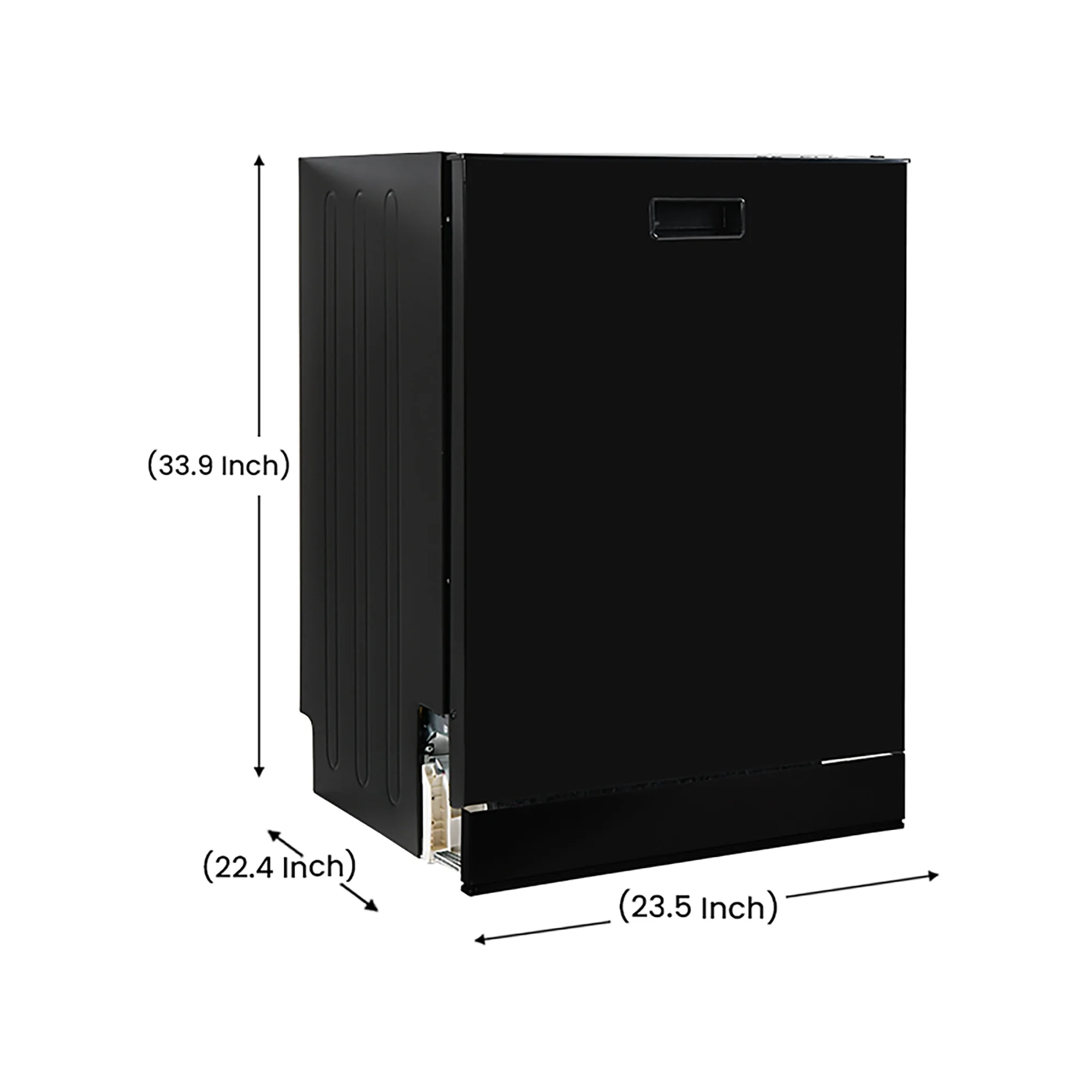 Equator 24" Built-In Dishwasher with 8 wash settings, Quiet operation and Touch Button Control Panel Made in Europe