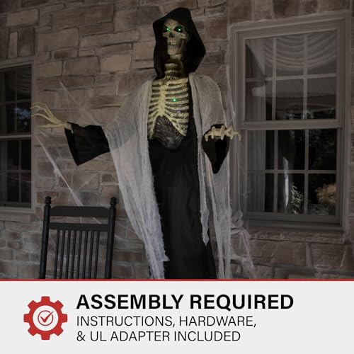 Haunted Hill Farm Motion-Activated 7.5-Ft. Tall Smoldering Ghoul