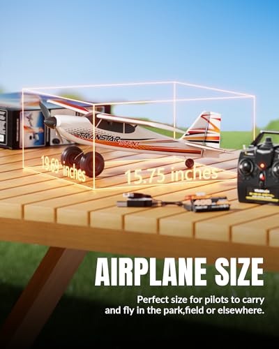 VOLANTEXRC RC Plane Trainer Sport Cub 4CH Remote Control Airplane with Prop Saver, 6-Axis Gyro Stabilizer & 3 Modes to Fly