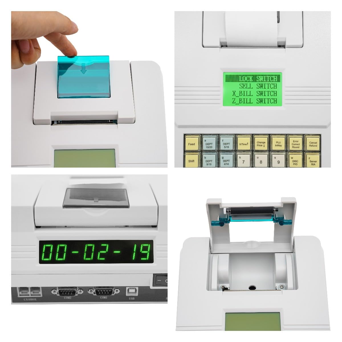 Cash Register,Electronic POS Syetem Cash Register,Thermal Cash Register,LED Cashier Register